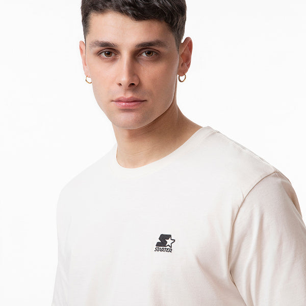 T-shirt Iconic ricamata CREMA