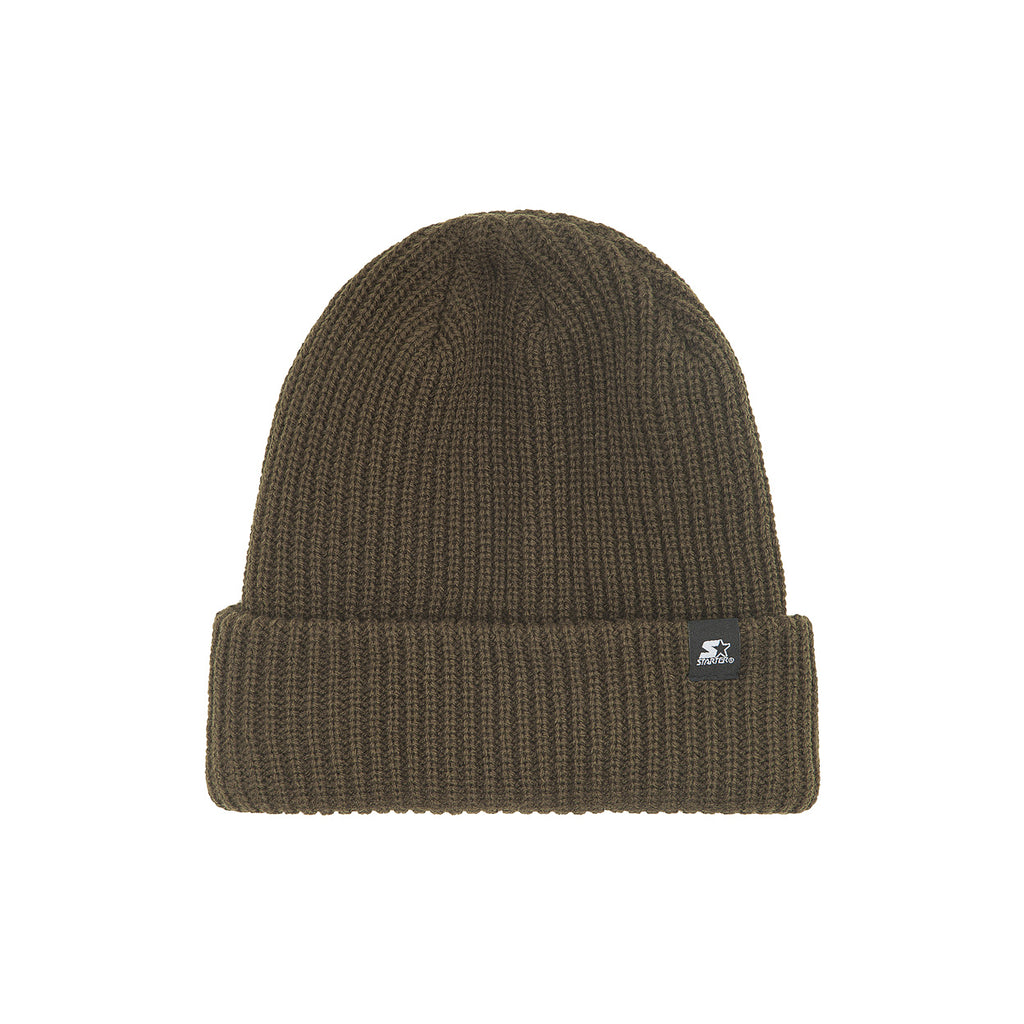 Cappello beanie a coste da bambino VERDE MILITARE