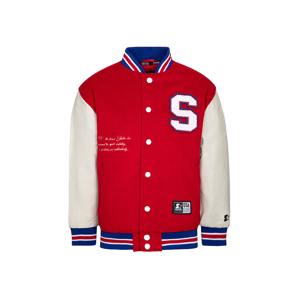 College Bomber Bambino ROSSO