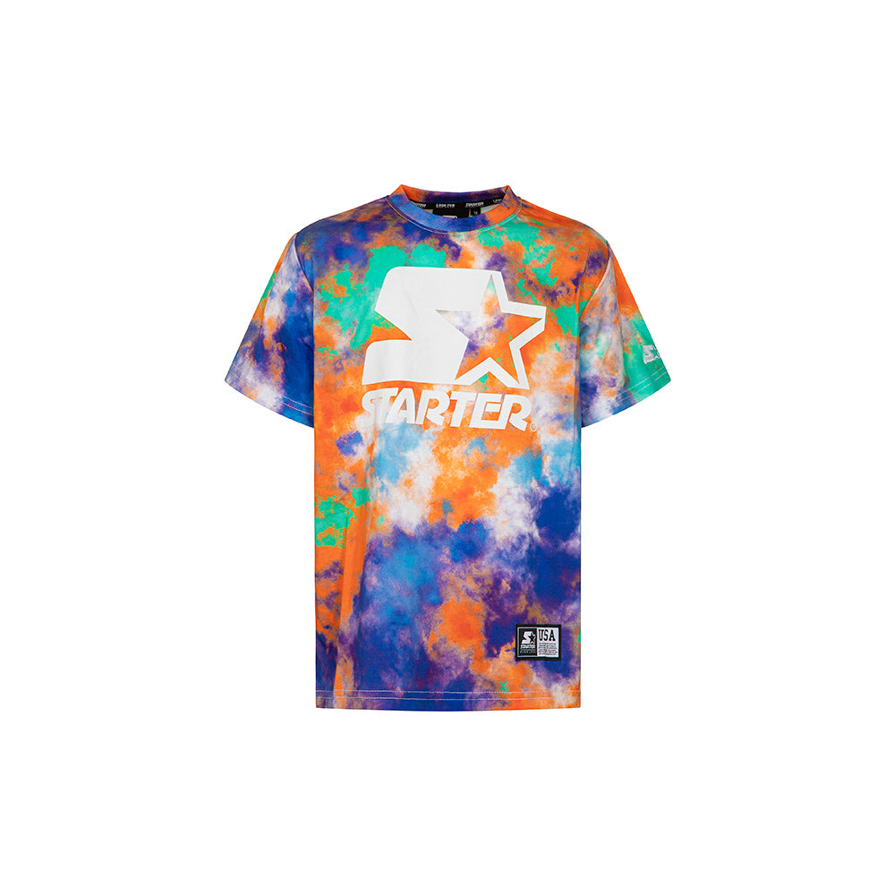 T-shirt da bambino – Effetto Tie-Dye e Maxi Logo