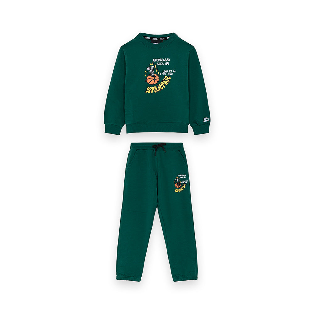 Completo da  bambino “Basket Star” VERDE PARCO