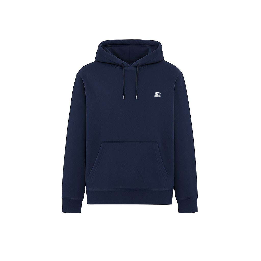 Felpa con cappuccio ricamata BLU