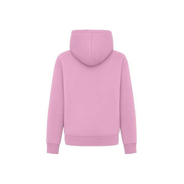 Felpa con cappuccio ricamata ROSA LAVANDA