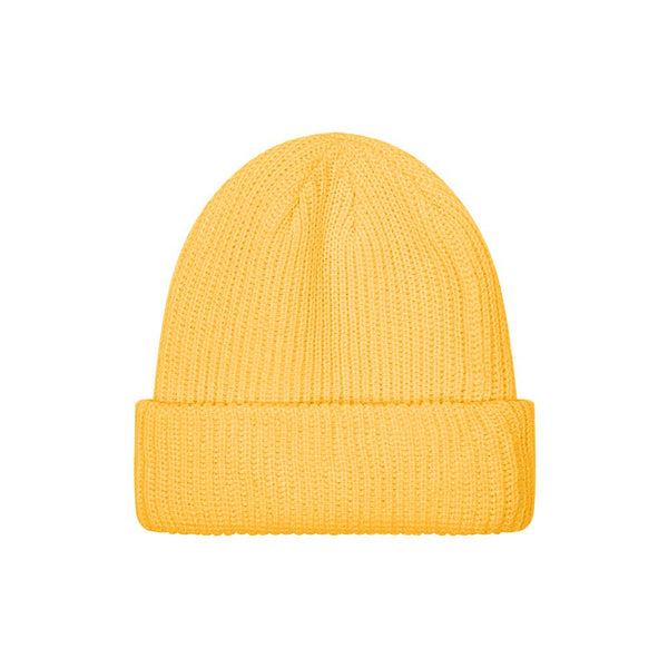 Cappello beanie a coste da bambino GIALLO OCRA